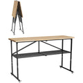 68.5" Natural Folding Workbench