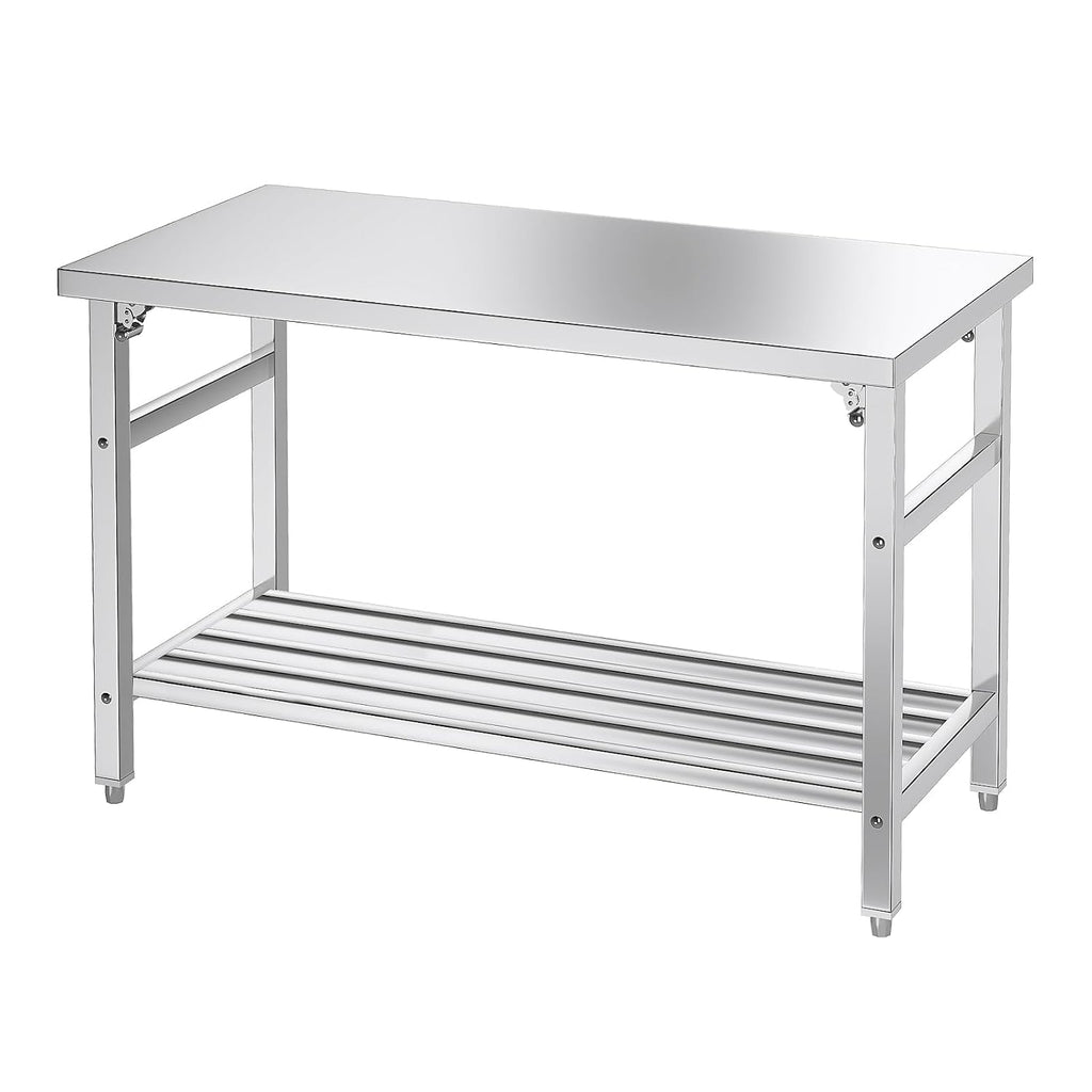 48×24 Inches Stainless Steel Foldable Work Table