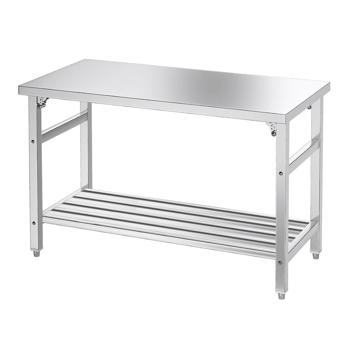 48×24 Inches Stainless Steel Foldable Work Table
