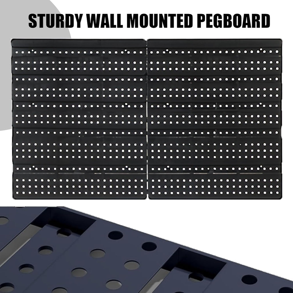 90PCS Wall‑Mounted Plastic Storage Bin Rack