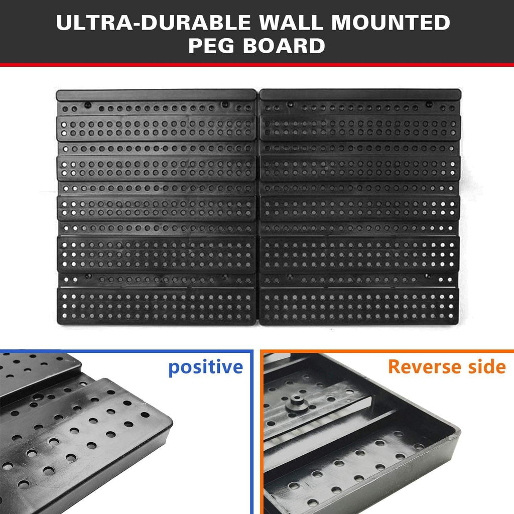 30‑Bin Wall‑Mounted Plastic Parts Storage Rack