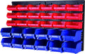 30‑Bin Wall‑Mounted Heavy‑Duty Storage Rack