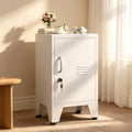 24.5" H White Small Metal Storage Locker