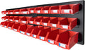 30‑Bin Wall‑Mounted Metal Storage Rack
