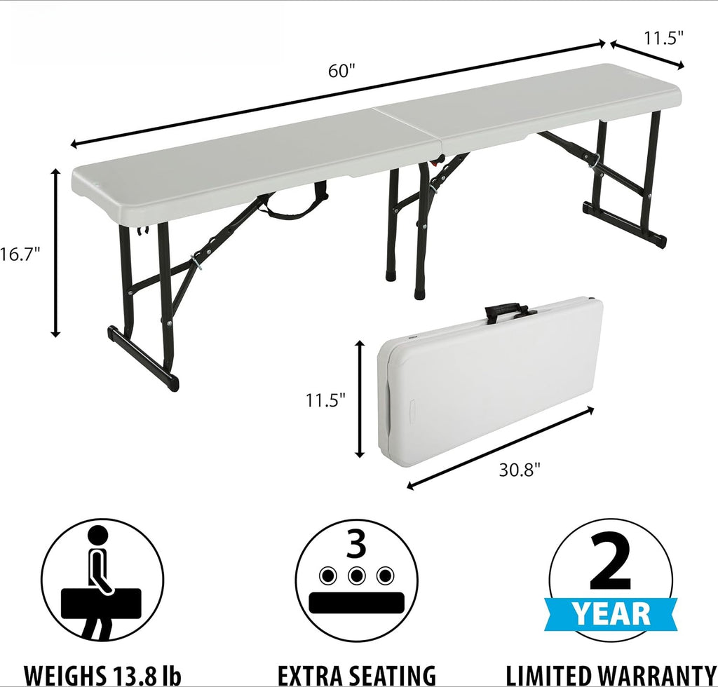 5-Foot Fold-in-Half Bench