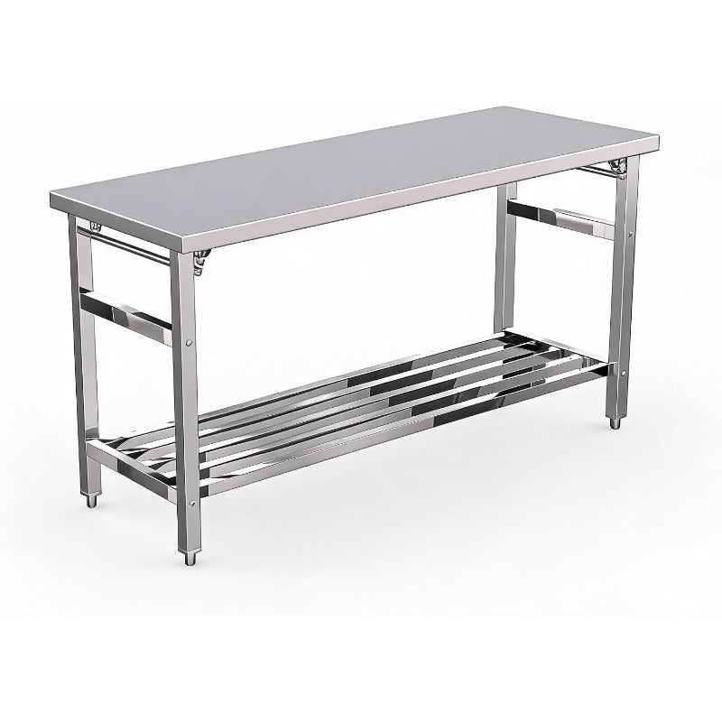 60×24 Inch Stainless Steel Folding Table