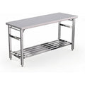 60×24 Inch Stainless Steel Folding Table