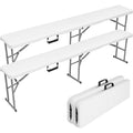 6FT 2‑Pack Fold‑in‑Half Folding Bench